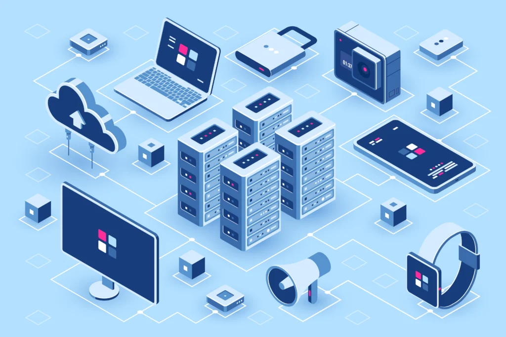 Diagram comparing edge computing and cloud computing showing decentralized edge devices and centralized cloud data centers