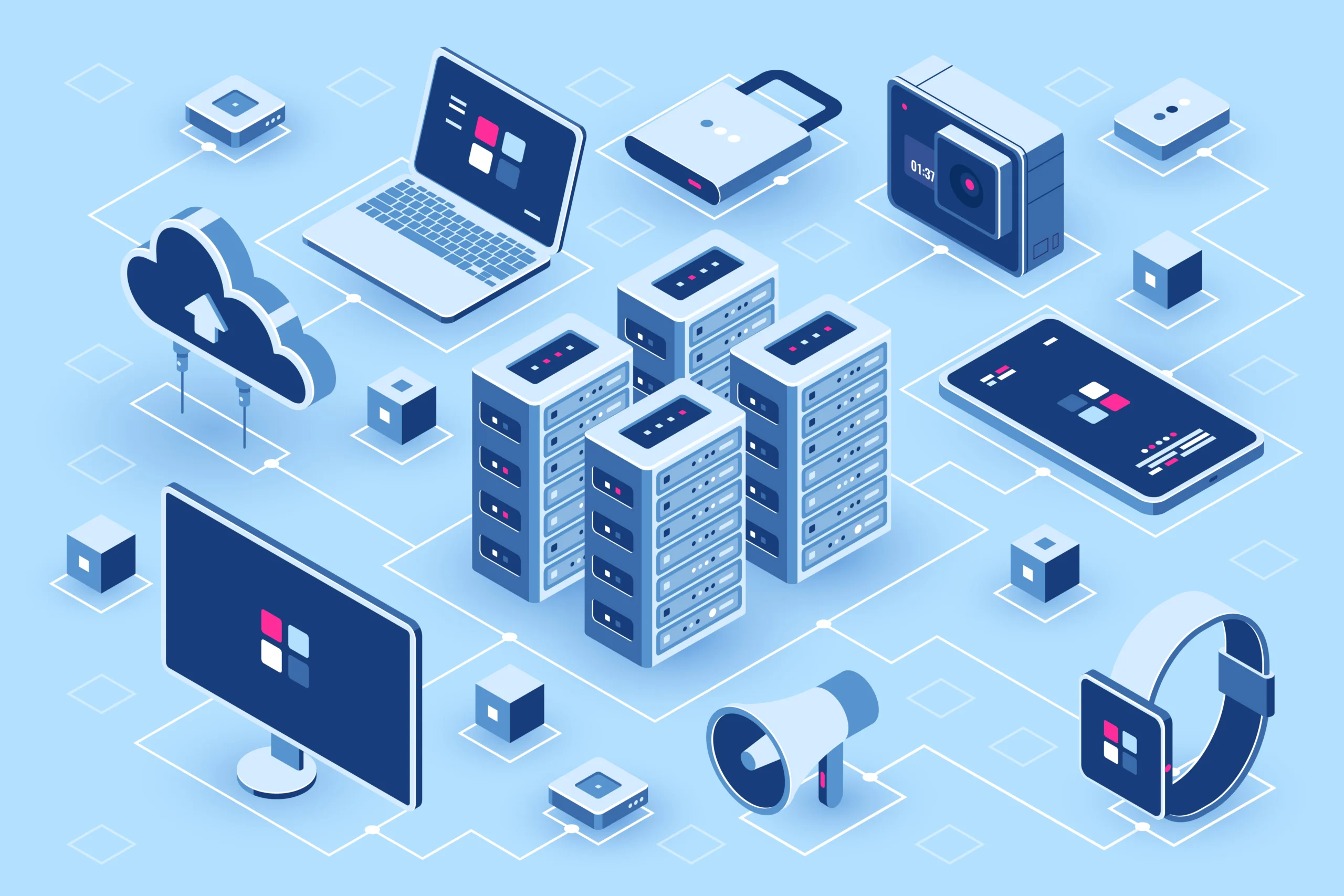 Diagram comparing edge computing and cloud computing showing decentralized edge devices and centralized cloud data centers