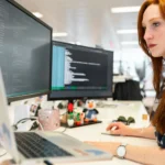 Developer using command line tools on a terminal to write and manage code in 2025